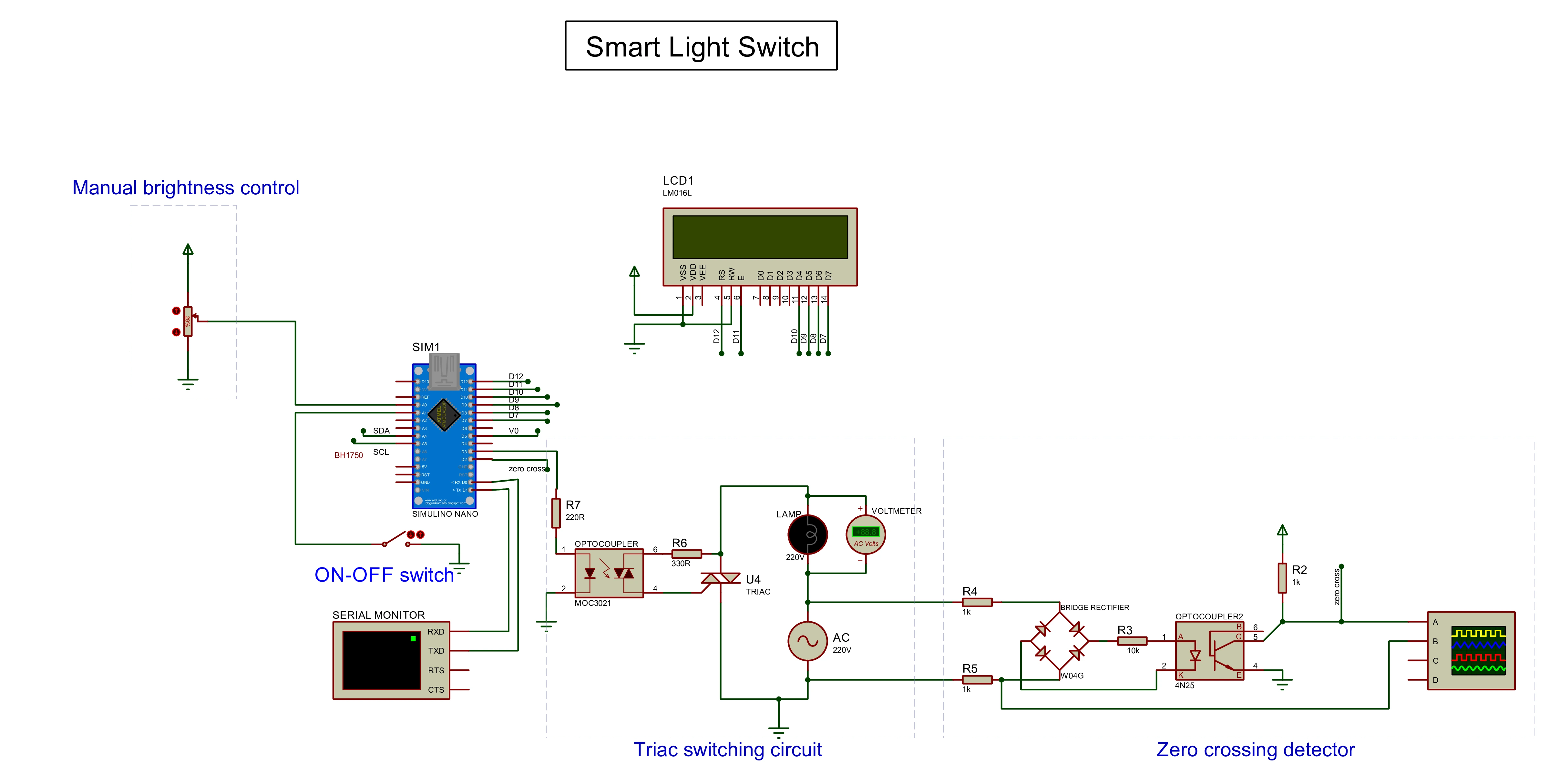 Smart Light Switch Circuit Diagram